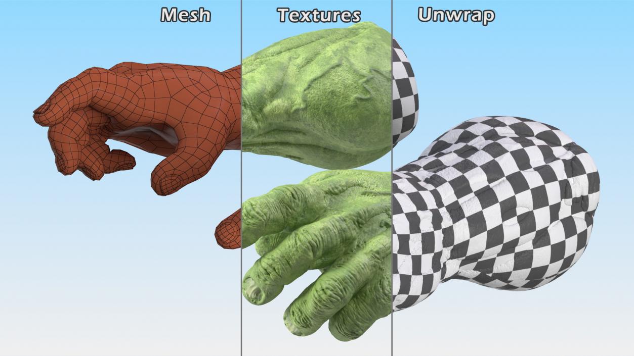 3D model Hulk Hands Idle