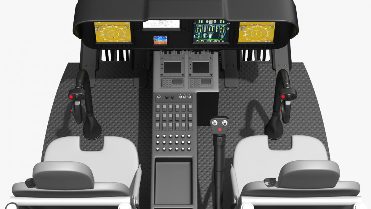 3D Cockpits Controls Collection model