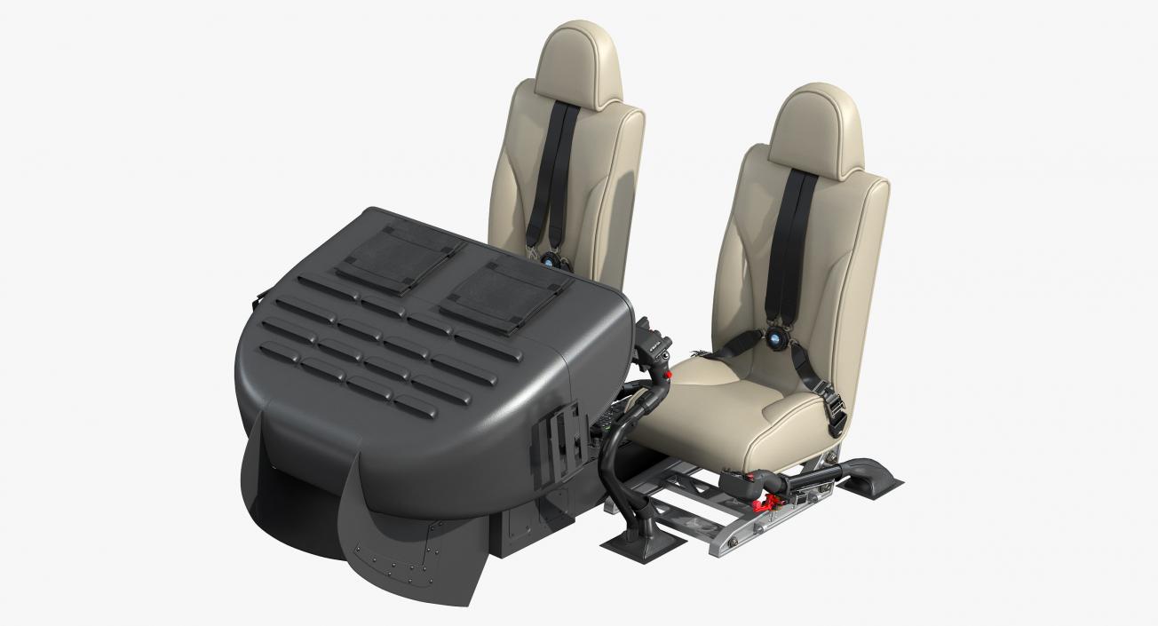 3D Cockpits Controls Collection model