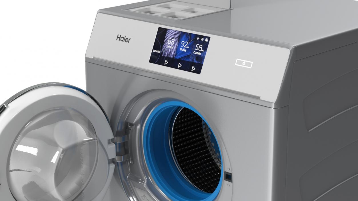 Haier DuoDrum Freestanding Washing Machine 3D