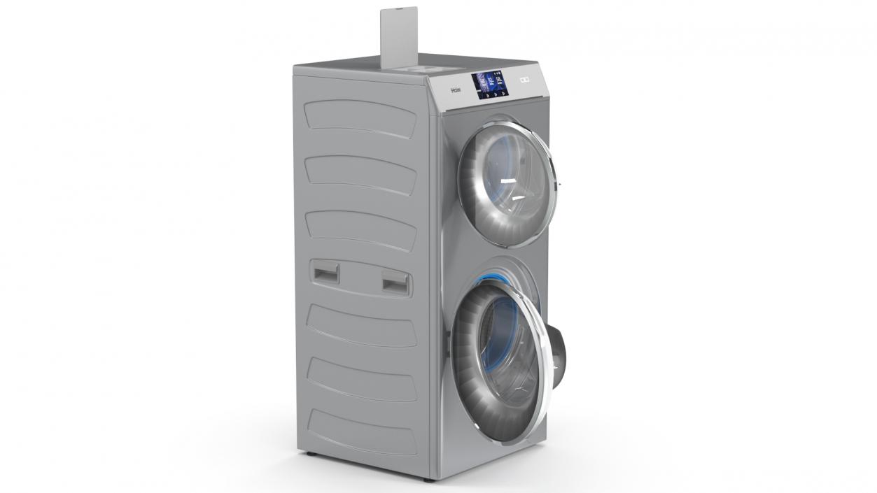 Haier DuoDrum Freestanding Washing Machine 3D