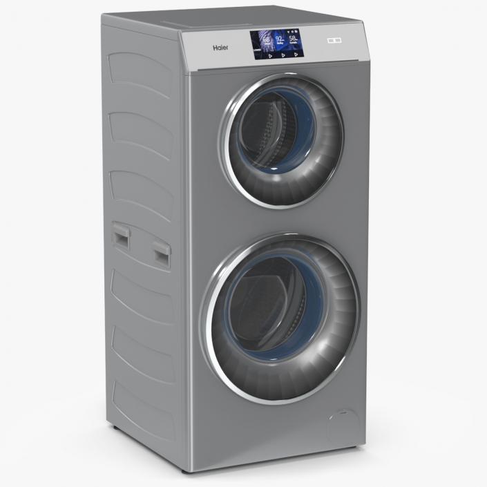 Haier DuoDrum Freestanding Washing Machine 3D