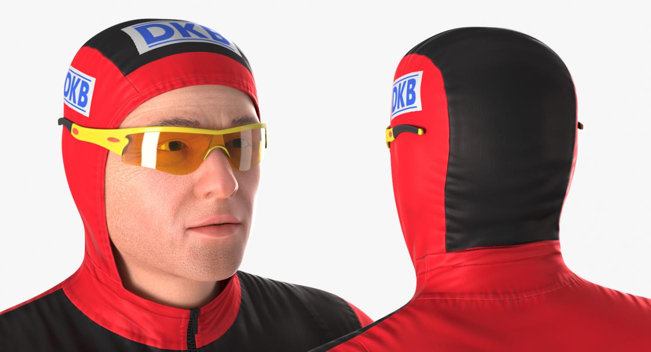 Speed Skater Rigged 3D model