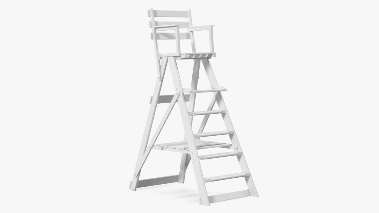 3D model Tennis Umpire Chair White