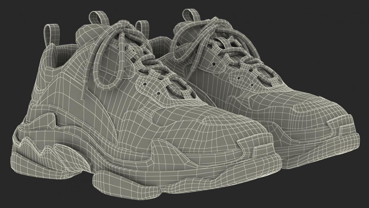 Ugly Sneakers Multicolor 3D model