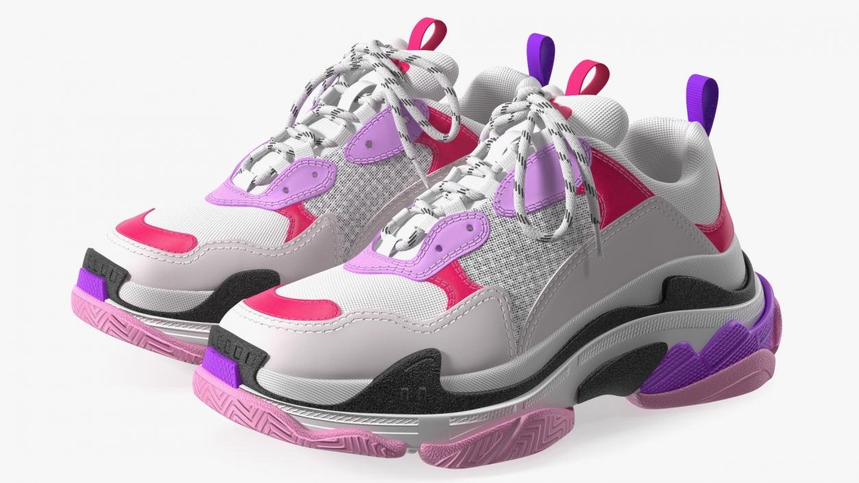 Ugly Sneakers Multicolor 3D model