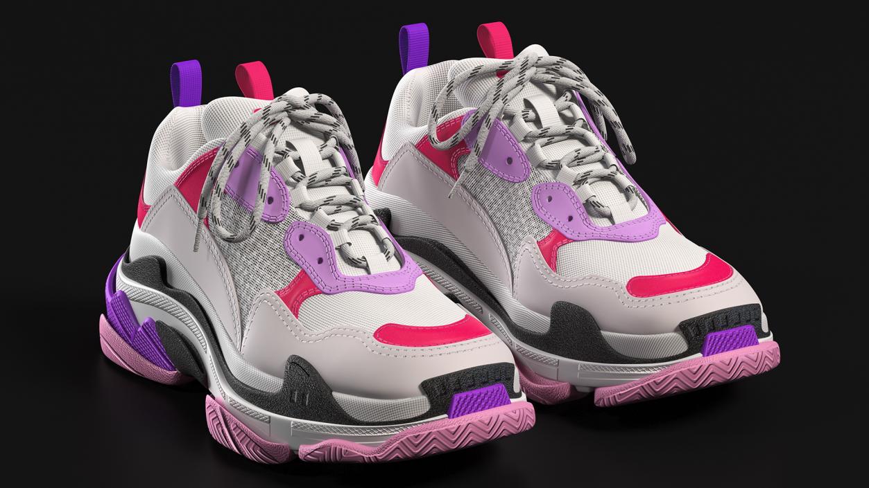 Ugly Sneakers Multicolor 3D model