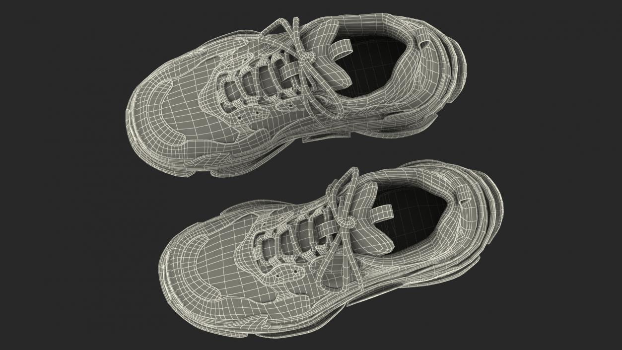 Ugly Sneakers Multicolor 3D model