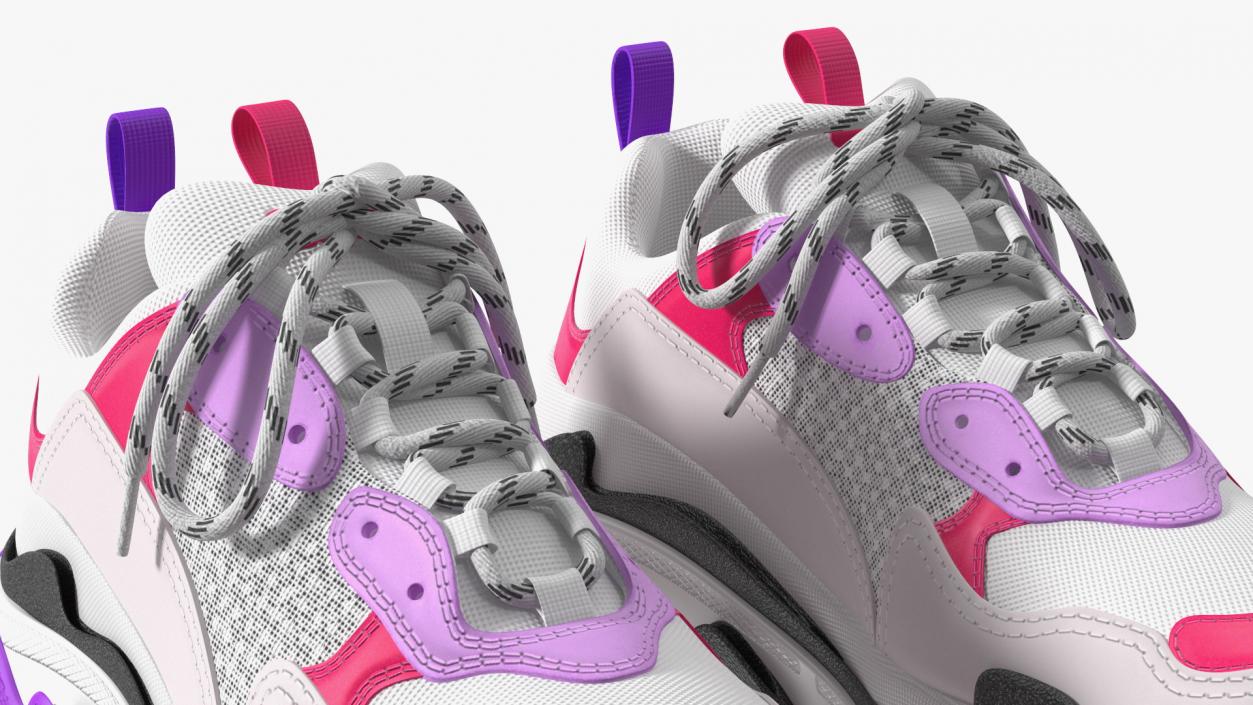 Ugly Sneakers Multicolor 3D model