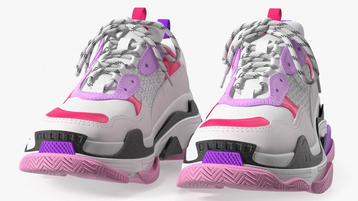 Ugly Sneakers Multicolor 3D model