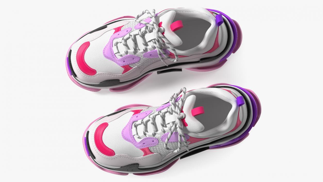 Ugly Sneakers Multicolor 3D model