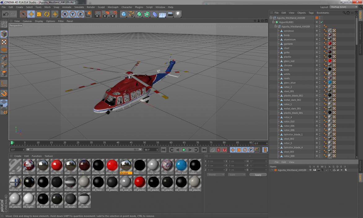 3D Agusta Westland AW189