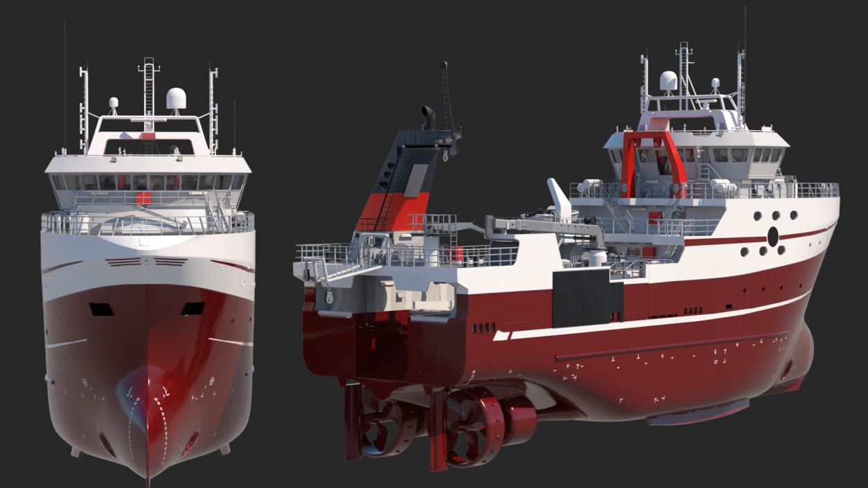 Trawler Fishing Vessel 3D