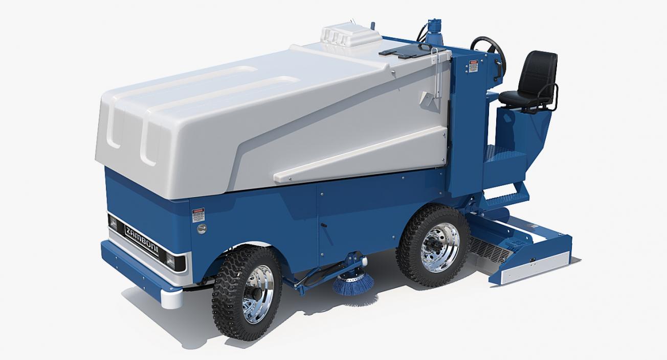 3D Electric Ice Resurfacer Machine Zamboni Rigged