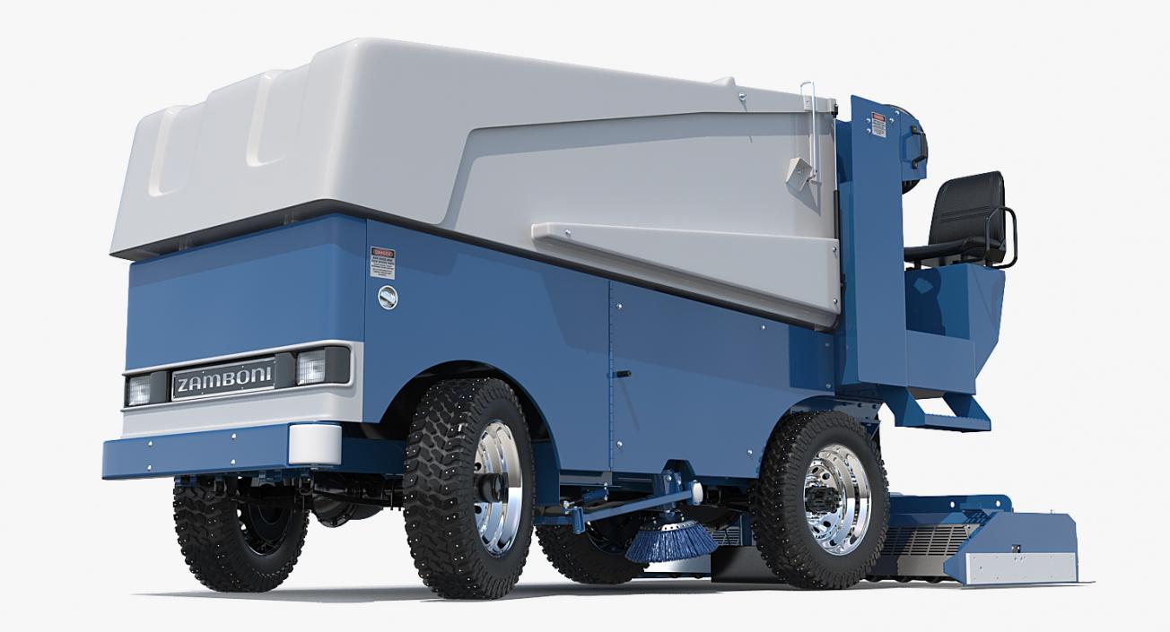 3D Electric Ice Resurfacer Machine Zamboni Rigged