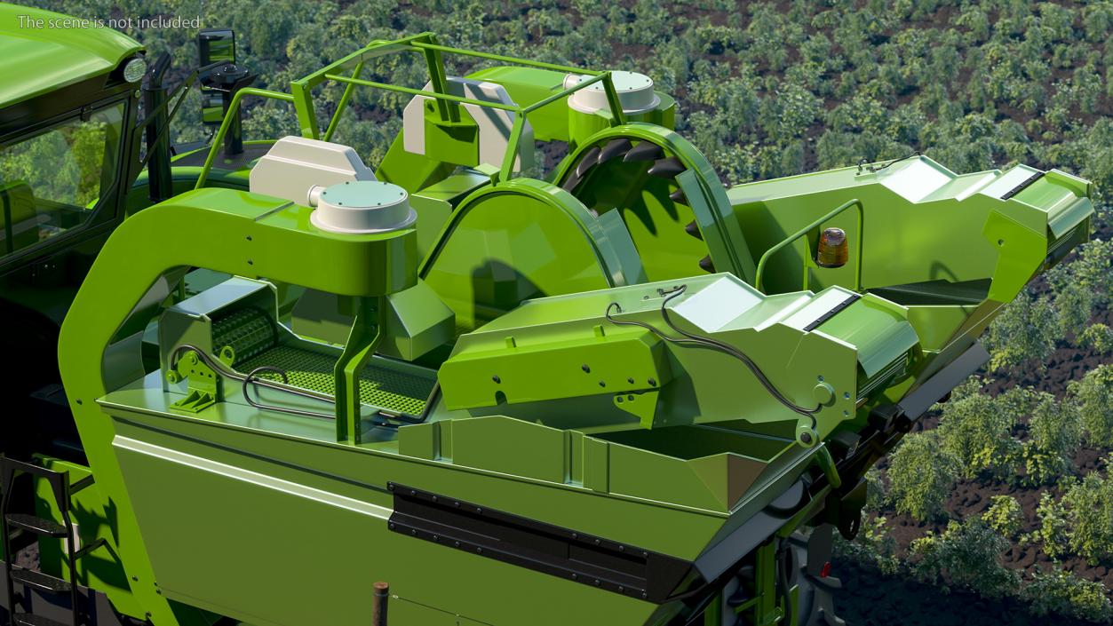 Grape Harvester Rigged 3D