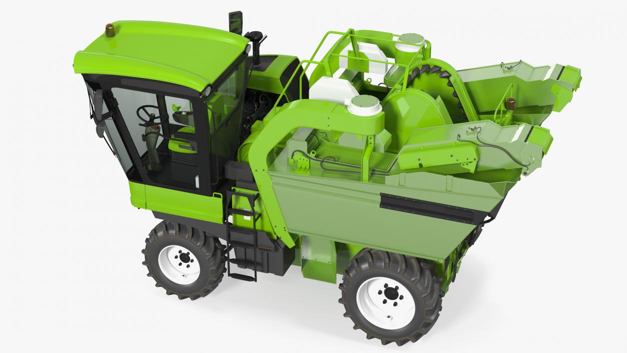 Grape Harvester Rigged 3D