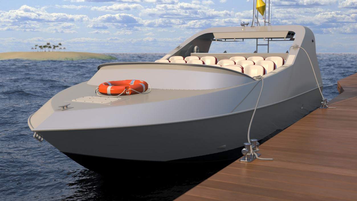 3D Moggaro 950 WJ Boat Silver