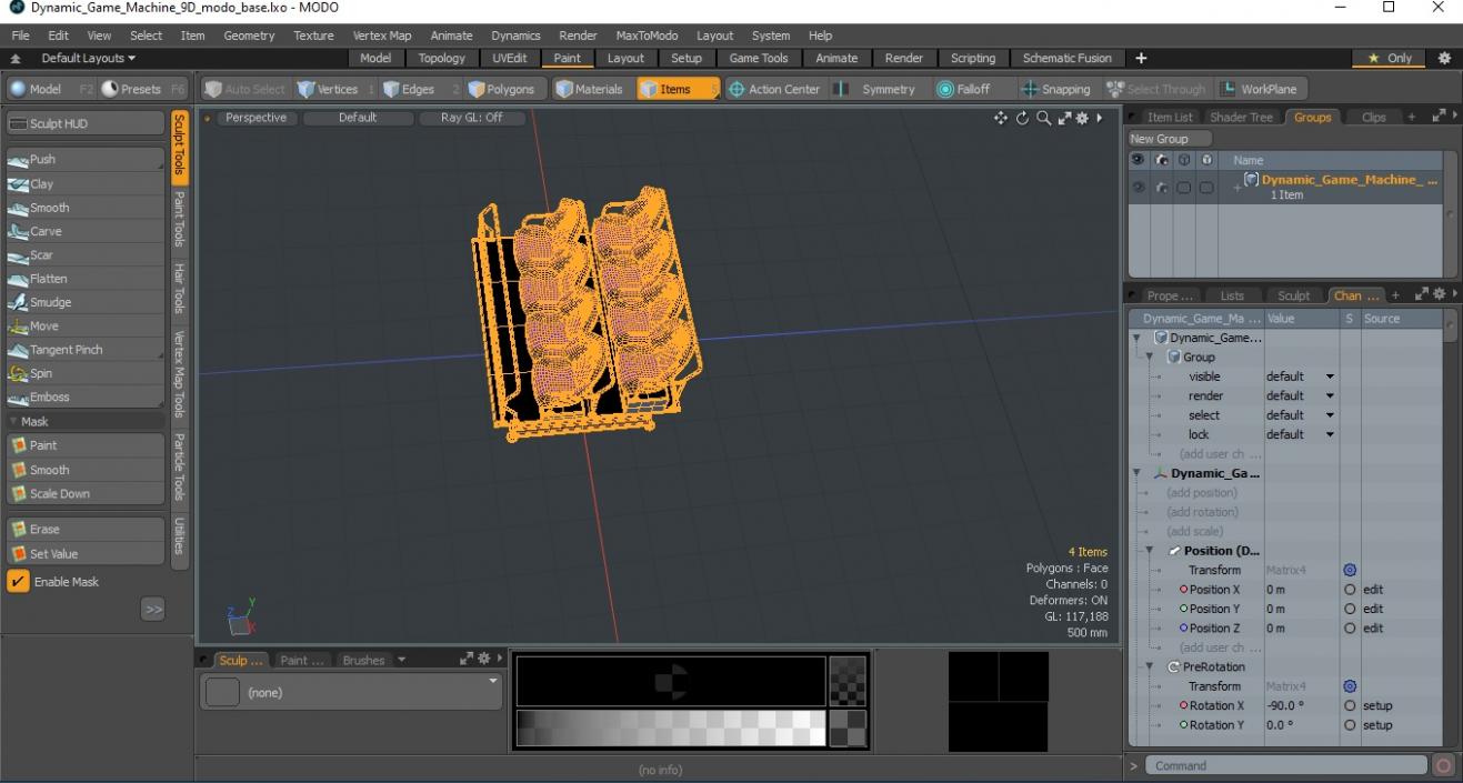 3D Dynamic Game Machine 9D model