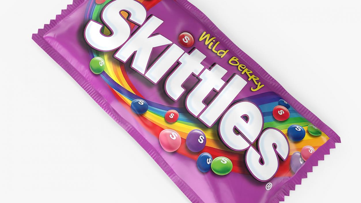 Skittles Wild Berry Package 3D