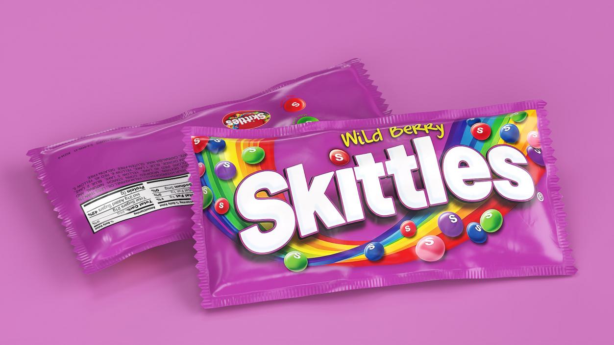 Skittles Wild Berry Package 3D