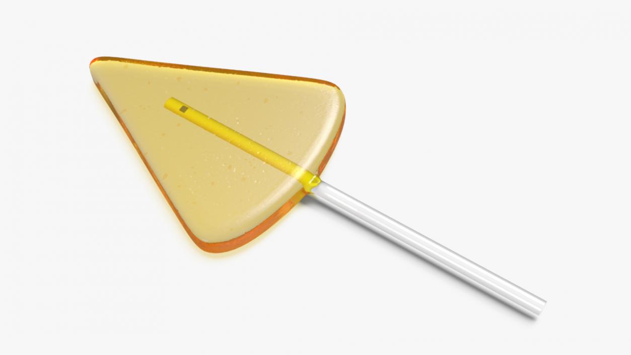 3D Triangle Form Yellow Lollipop 2