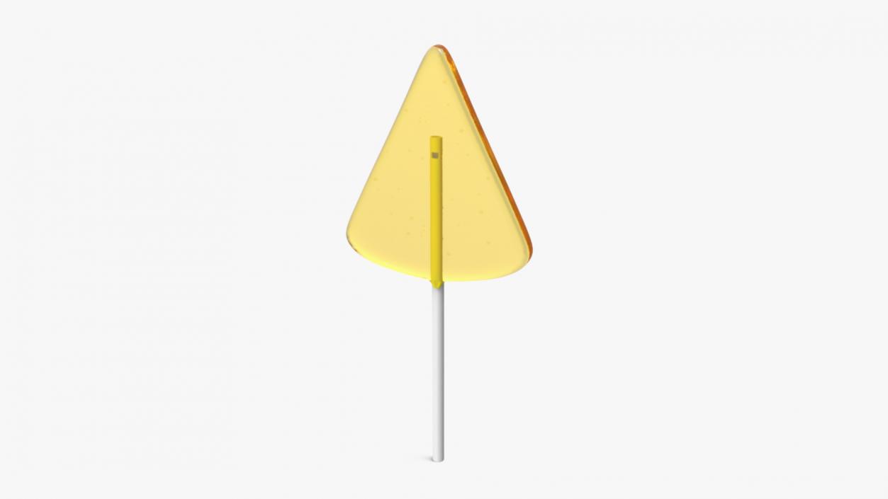 3D Triangle Form Yellow Lollipop 2