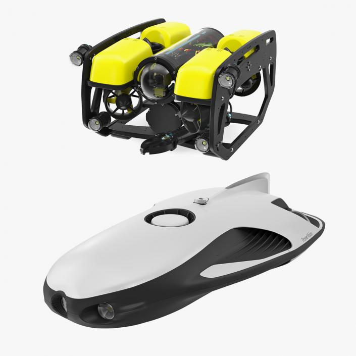 3D Underwater Robots Collection model