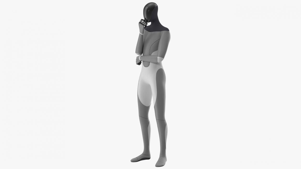 3D model Robotic Humanoid Standing Pose