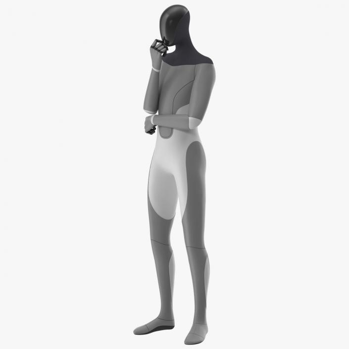 3D model Robotic Humanoid Standing Pose