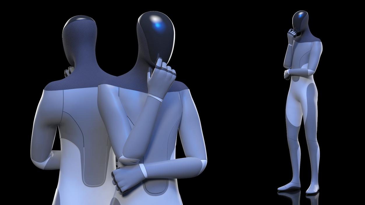 3D model Robotic Humanoid Standing Pose