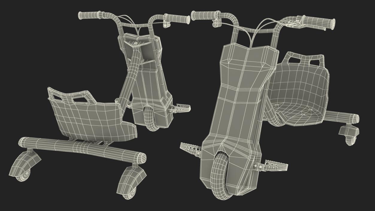 3D model Electric Drift Tricycle Rigged