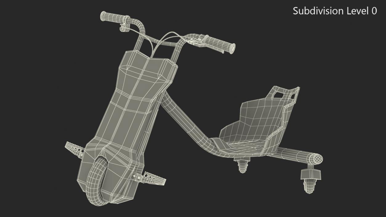 3D model Electric Drift Tricycle Rigged