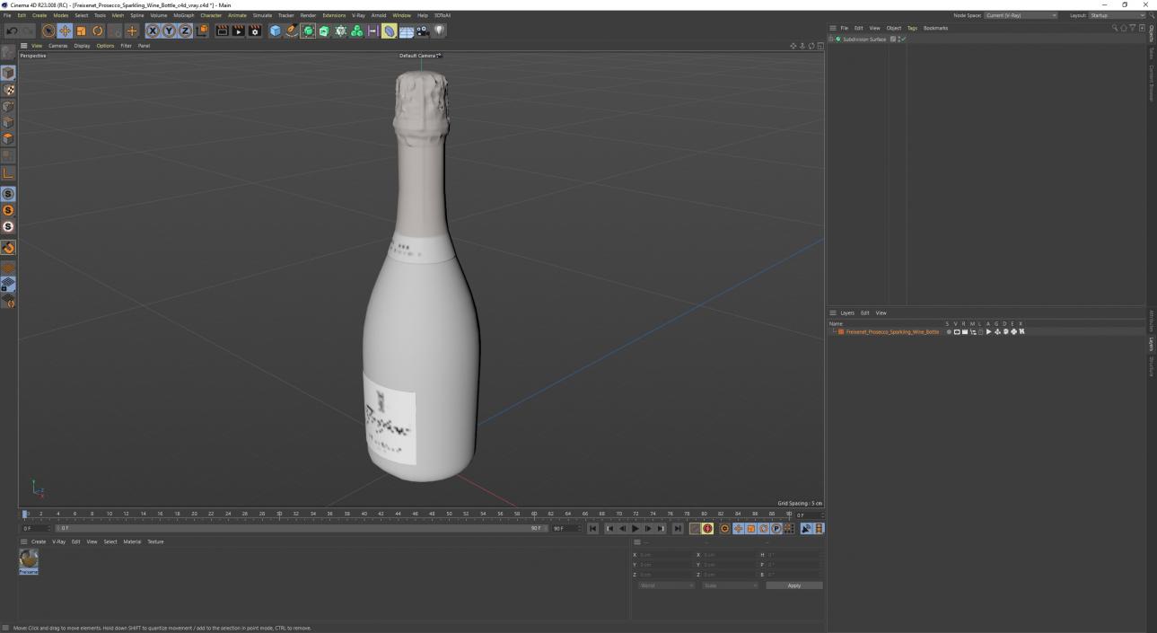 3D model Freixenet Prosecco Sparkling Wine Bottle