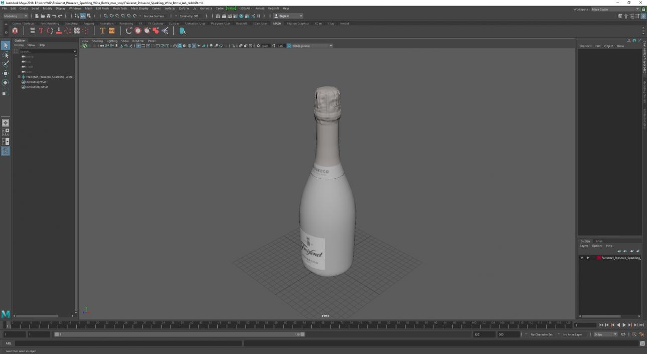 3D model Freixenet Prosecco Sparkling Wine Bottle