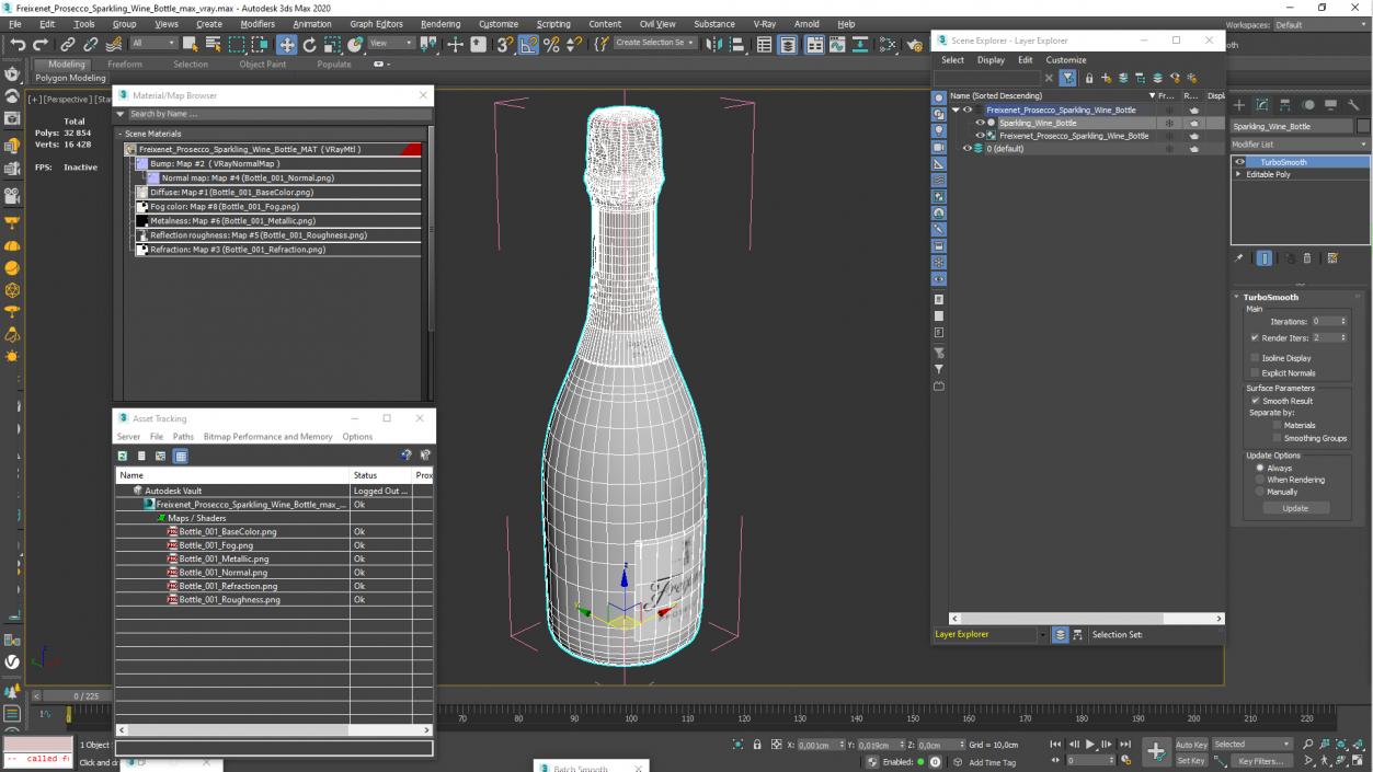 3D model Freixenet Prosecco Sparkling Wine Bottle