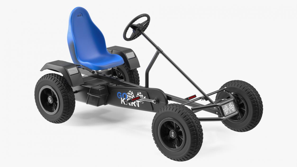 3D Pedal Go Kart Blue model