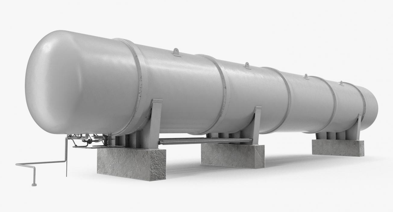 3D LNG Cryogenic Storage Tanks Collection model