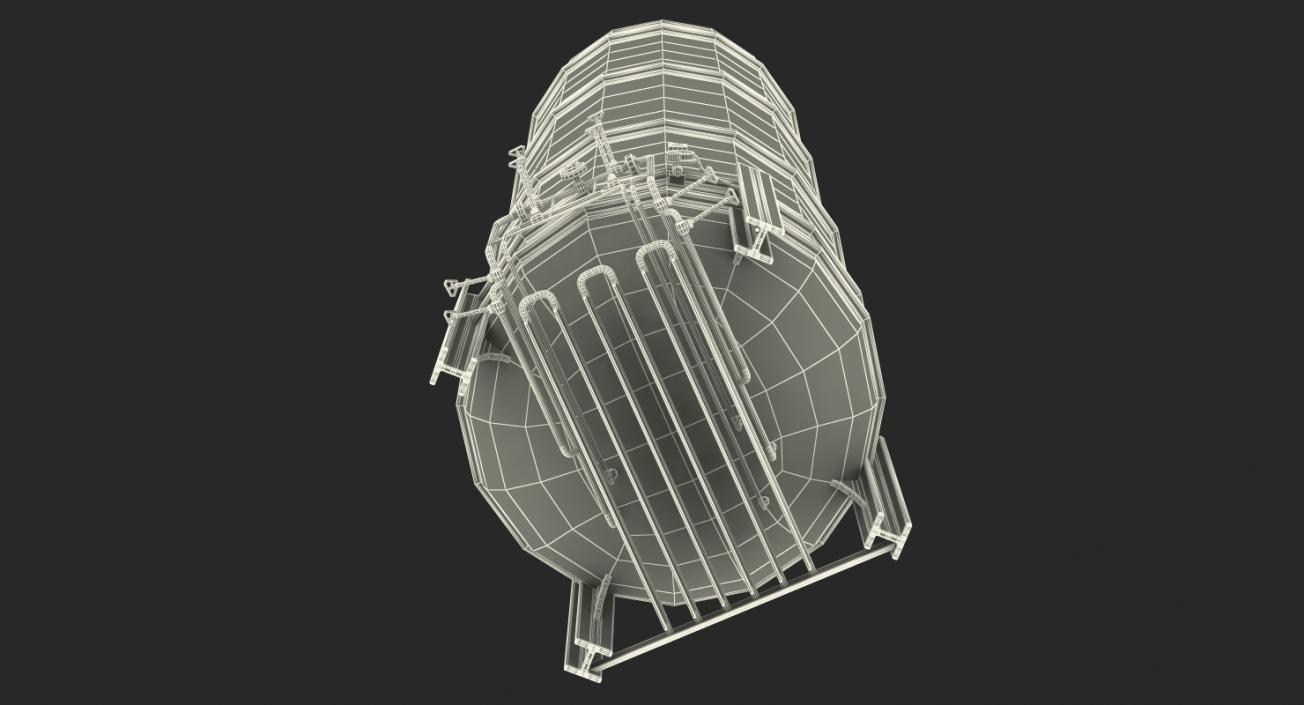 3D LNG Cryogenic Storage Tanks Collection model