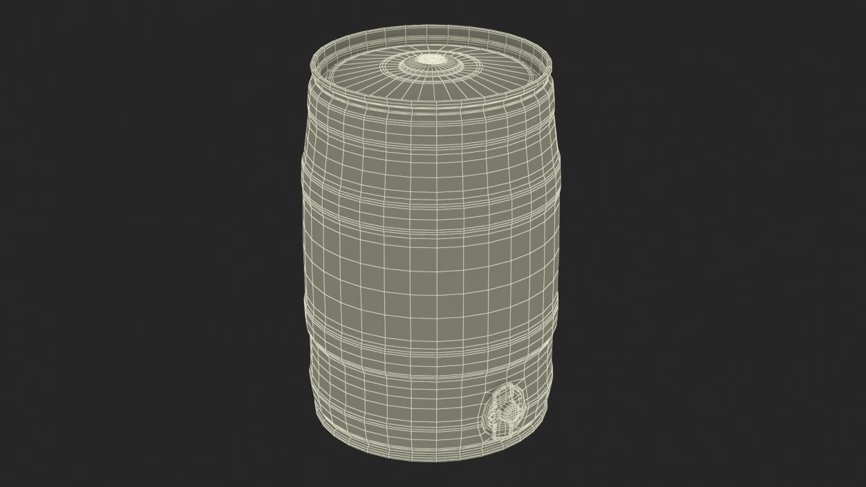 Budweiser Beer 5 Liter Barrel 3D model