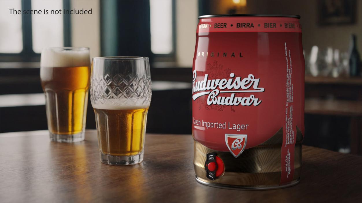 Budweiser Beer 5 Liter Barrel 3D model