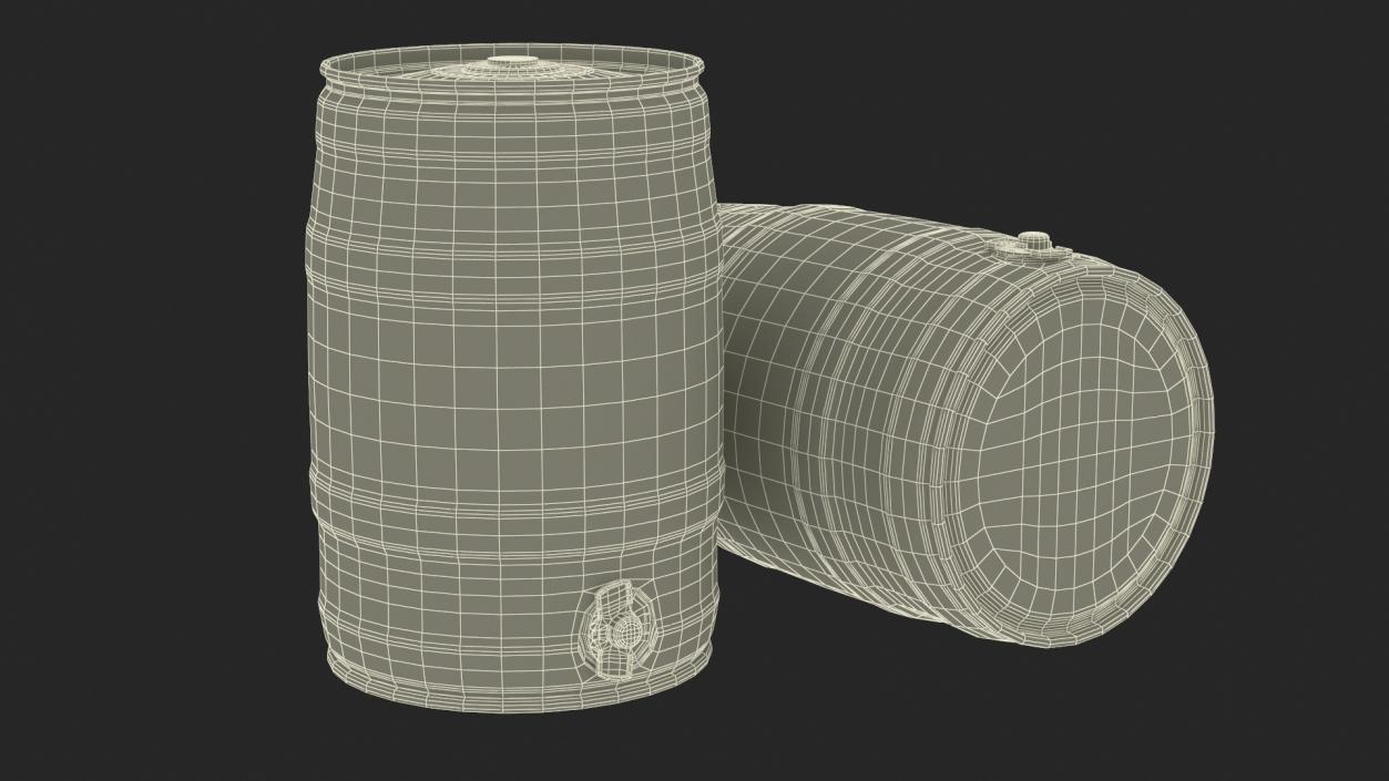 Budweiser Beer 5 Liter Barrel 3D model