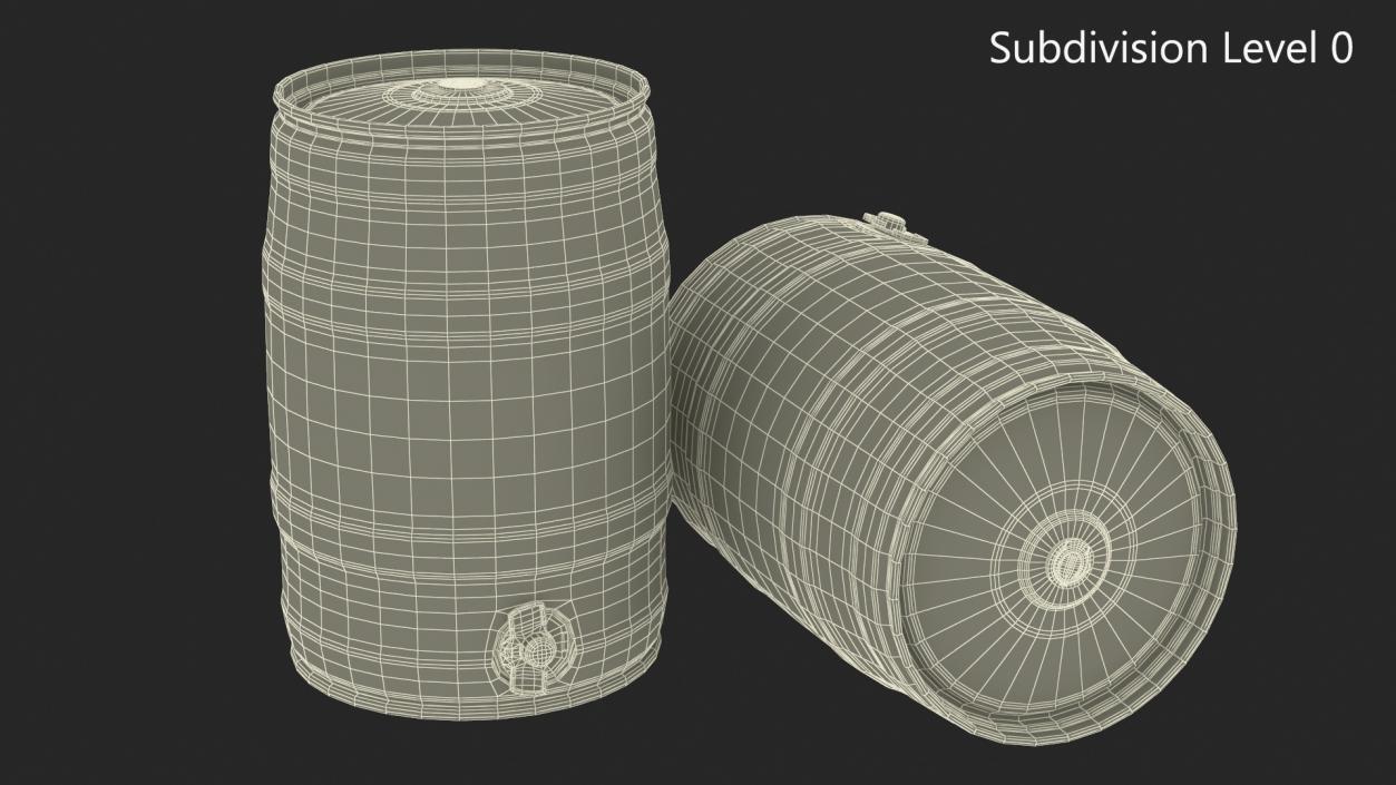 Budweiser Beer 5 Liter Barrel 3D model