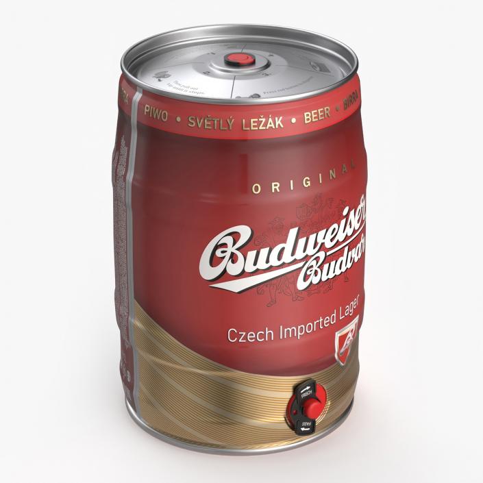 Budweiser Beer 5 Liter Barrel 3D model