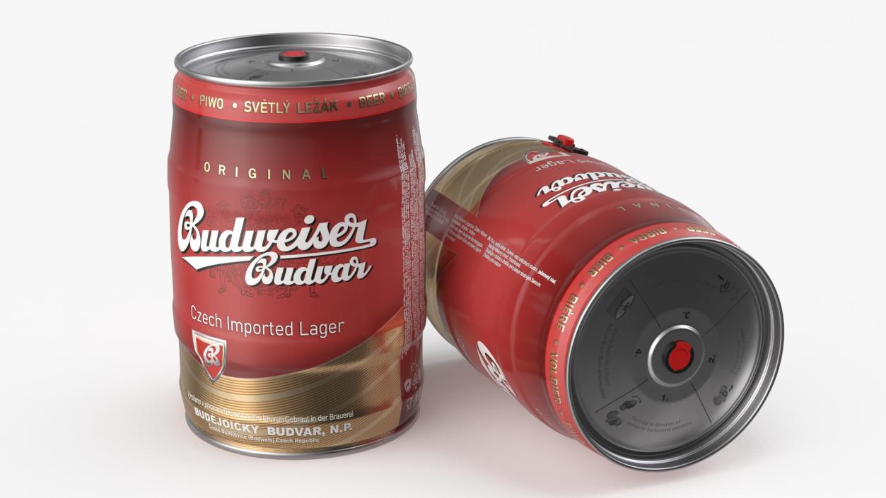 Budweiser Beer 5 Liter Barrel 3D model