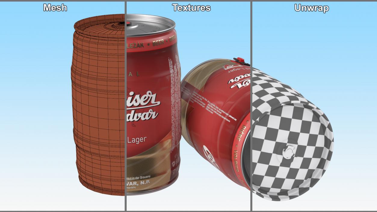 Budweiser Beer 5 Liter Barrel 3D model