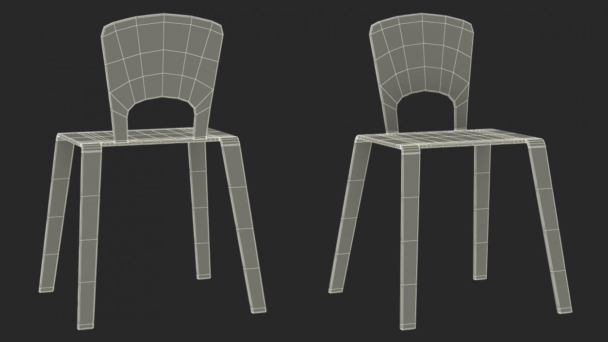 3D Library Chair model