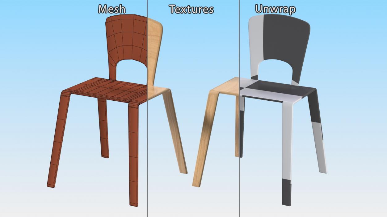 3D Library Chair model