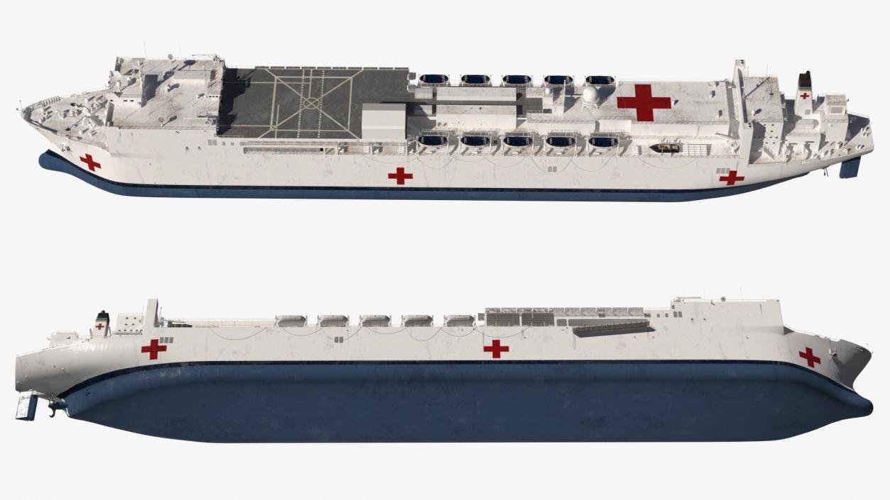 3D Hospital Ship model