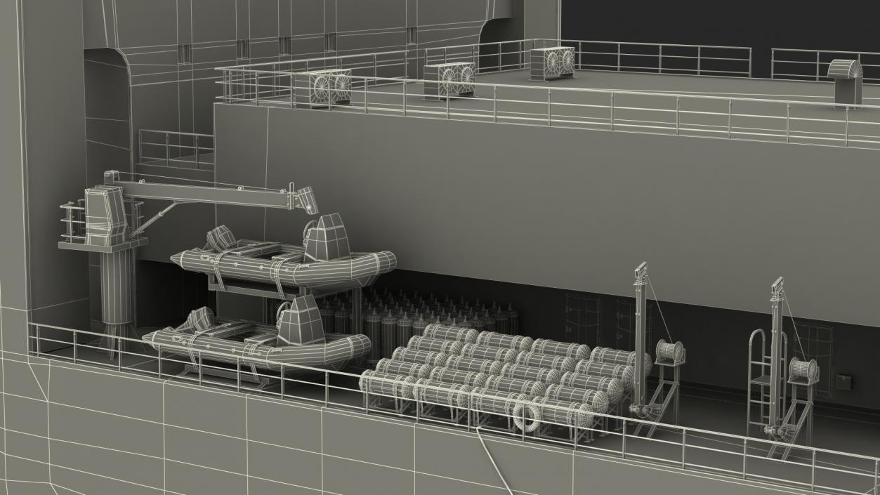 3D Hospital Ship model